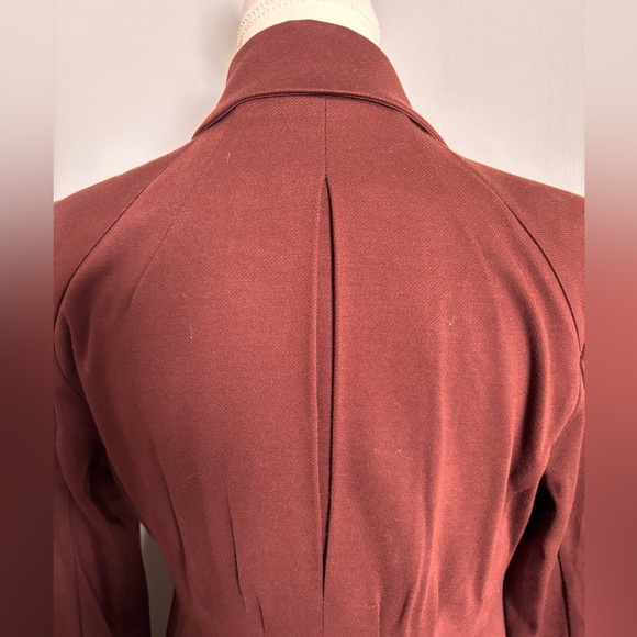 CAbi Two Piece Burgundy Suit with Notched Lapel and Streamlined Silhouette - Picture 9 of 10